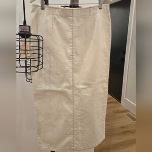 NEW Cream Pencil Skirt